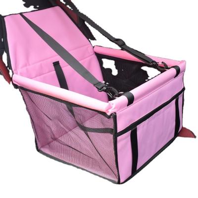 China Travel Pet Breathable Booster Look Car Seat Cat Portable Breathable Bag with Seat Belt Safety Travel Stable Cage Dog Carrier for sale