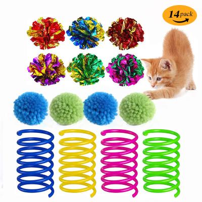 China Viable Funny Toy of Cat Stick Bell Ball Feather Toy Cat Toy Set Creative Cat Interactive for sale