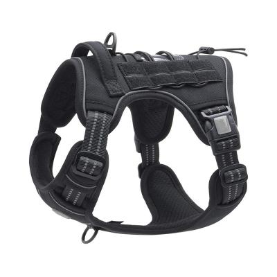 China New Design Pet Dog Harness Belt Large Outdoor Reflective Dog Harness Reflective Dog Harness for sale