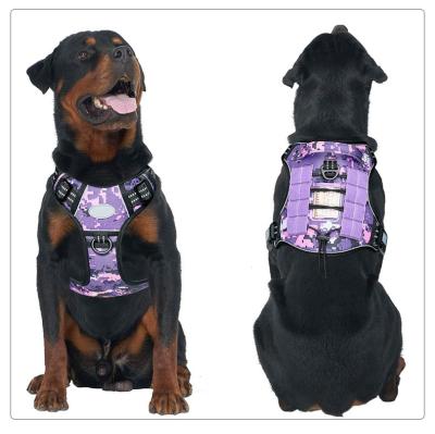 China Amazon Reflective Adjustable Reflective Step In Designer Pet Dog Harness Custom Pet Chest Harness Dog Vest Harness For Dog for sale