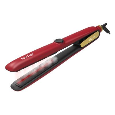 China Professional Car Beauty Personal Care MCH Heater Flat Iron Plancha De Cabello Infrared Steam Hair Straightener Best for sale