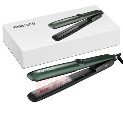 China Hot Selling Infrared Hair Straightener Iron Styler Amazon Car Ceramic Flat Professional Vapor Steam Straightener for sale