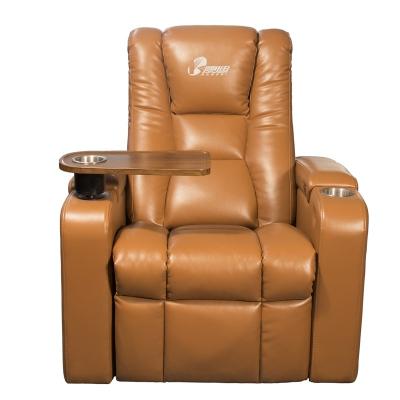 China Modern luxury leather recliner comfortable chair home theater movie theater boy lazy sofa for commercial for sale