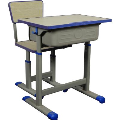 China Modern Cheap Frame Padded School Metal Study Chair With Attached Folding Listing Table for sale