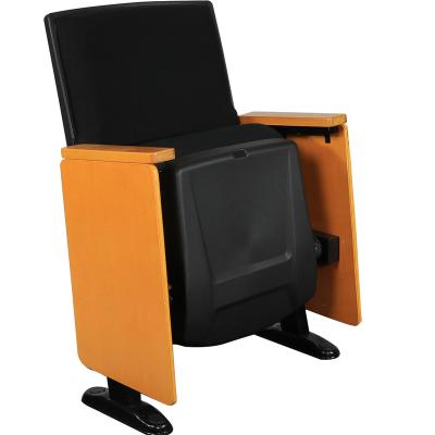 China Modern Modern Wood Padded Theater Auditorium Chair Church Chair Variety Theater Seat With Writing Plastic Tablet for sale