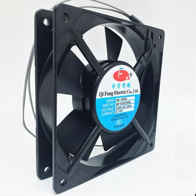 China PBT™ ± +V0 Grade Qifang (Black) 30% Fireproof Fiberglass 12025 120*120*25MM Blower Industrial Exhaust Fans 12CM 110 Volt AC FAN for sale