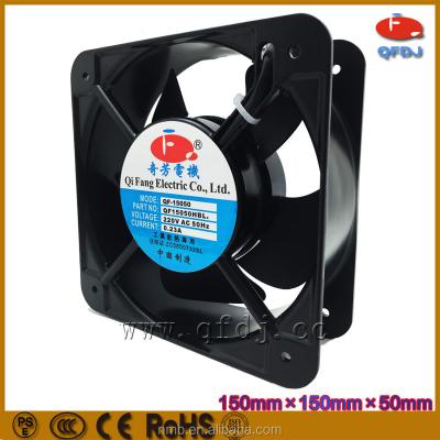 China Refrigeration Equipment Exhaust Industrial Radial Ventilation Fan 150mm 15050 Two Ball Bearing Panel Axial Electric Fan for sale