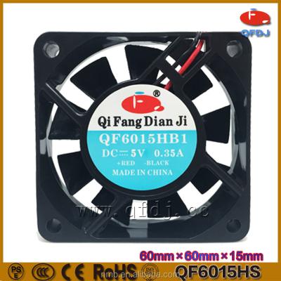 China Computer Case Airflow CE Approval 5v Fan 60x60x15 Strong Plastic Fan for ps2 for sale