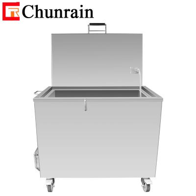 China Commercial Kitchen Stainless Steel Oven Cleaning Dip Tank With Heated Soak Tank Remove Oil Carbon CR-121L for sale