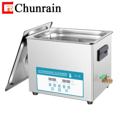 China Chunrain Ultrasound Cleaning Machine With Degas Semiwave Cleaning Hardware Parts CR-040S 10L 240W Ultrasonic Cleaner en venta