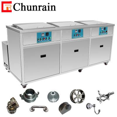 China Ultrasonic 175L Ultrasonic Washing Machine For Industries Three Tanks for sale