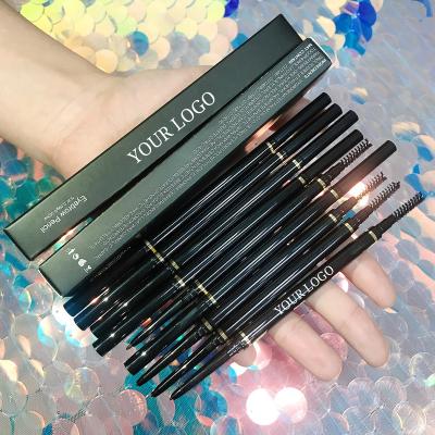 China MACTING Private Label Waterproof Durable Vegan Tint Thin Eyebrow Pencil with Eyebrow Brush for sale