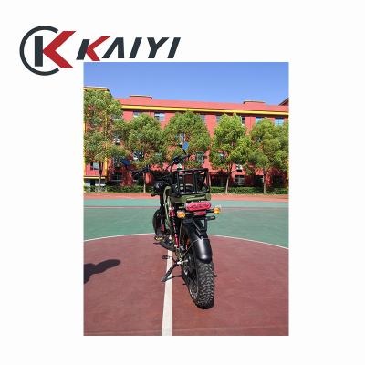 China Aluminum Alloy KAIYI 20*4.0 Motor 1000w Dual Tire Battery Electric Bike 1000w e Bike Fast Folding for sale