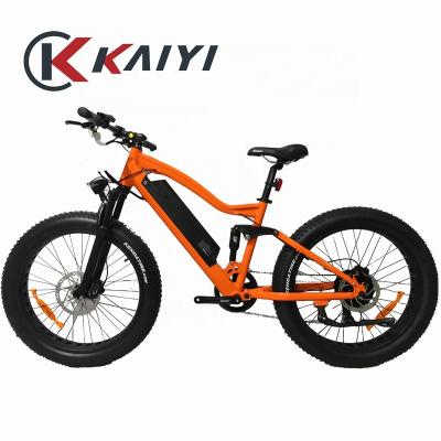 China Sturdy alloy KAIYI ebike aluminum manufacturer all terrain double battery removable sport electric bicycle price for sale