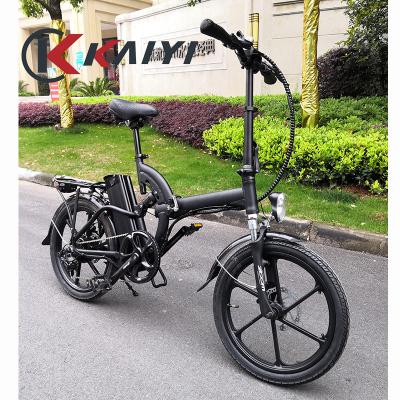 China KAIYI Aluminum Alloy Part Moped 20*2.125 Tire 48v500w Full Suspension Folding Electric Bicycle for sale