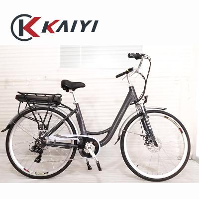 China KAIYI aluminum alloy city tire road bike ebike 36V/48V 700C e cycles for sale