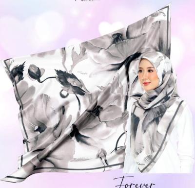 China 2022 wholesale cheap digital square turban scarf 110*110 cotton voile cotton soft touch feeling custom print scarf printed hijab for sale