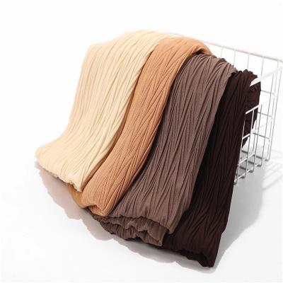 China Soft Touch Feeling Luxury Premium Hijabs Women's Tank Top Scarves Wholesale Soft Plain Plain Stretch Hijabs for sale