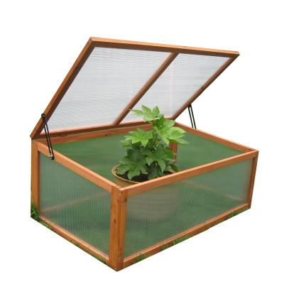 China Custom Easily Assembled PVC Protective Mini Garden Furniture Wooden Factory Translucent Greenhouse Growing Plants Growing House Plants Growth for sale