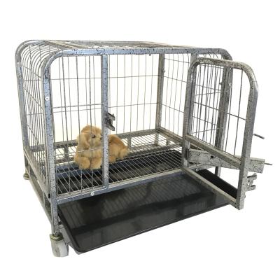 China Small Breathable Live Pets Play Mini Planter Modular Dog Cage Metal Folding Pen Double Door Big Large House for sale