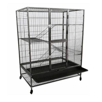 China Large Breathable Cheap Galvanized Stainless Steel Modular Pet Cat Metal Kennel Cage For Sale for sale