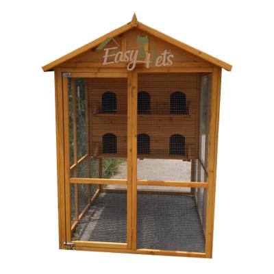 China Large Outdoor Water Proof Parrot Aviary Park Fence Love Birds Cage Wooden Canary Bird Wooden Pet Pigeons House for sale