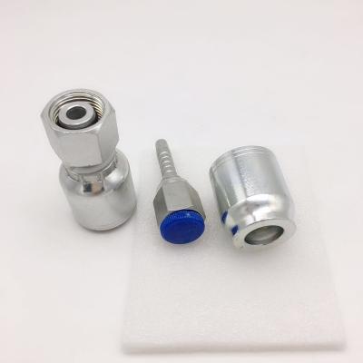 China Stainless Steel 20411-18-06 Reusable Hydraulic Hose Crimping Fittings One Piece Fitting for sale