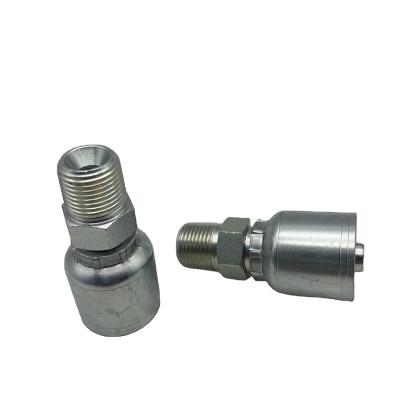 China Hydrauic System In Construction Machinery Hydraulic Connectors Fittings Reusable One Piece Hose Fitting for sale