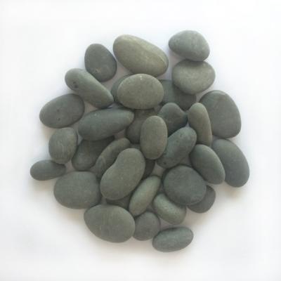 China Modern Landscape Stones Polished Gray Pebble Pebble Stone for sale