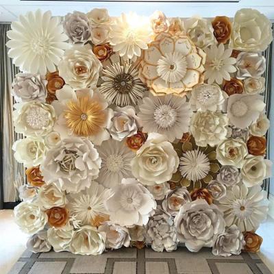 China Exclusively For Romantics Artificial Flowers Decals Decoration View Pot Backdrop Green 3d Flower Wall Hanging for sale