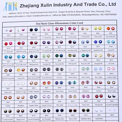 China Flatback XULIN Customized Logo SS3-SS50 Flatback Non Hotfix Package Stone Glass Bedazzler Rhinestones For Garment Design for sale