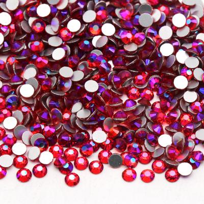 China Lt Siam Ab Color Flat Back Multi Size Non-Hot Fix XULIN SS3-SS50 Flatback XULIN SS3-SS50 Glass Rhinestone For Nail Art for sale