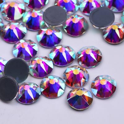 China Flatback ss10-ss30 3A 8+8 Star Faceted With Hot Fix Austria Back Crystal Glass Rhinestone Hot Fix Rhinestone for sale