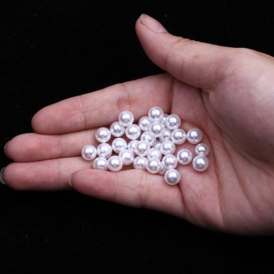 China Dress Bags Shoes Nail Art Garment Decoration XULIN Plastic Loose Bead Without Hole Around ABS Pearl Beads for sale