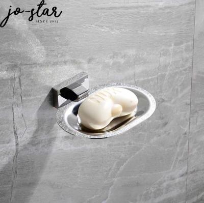 China Wenzhou Modern Factory Porcelain Bathroom Accessories Wholesale 304 Stainless Steel Shower Room Wall Mounted Soap Dish for sale