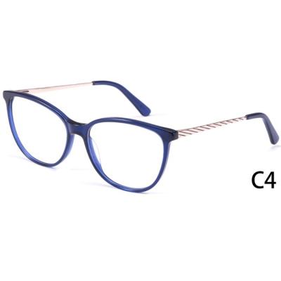 China Custom Logo Metal Full Rim China Factory Promotion Full-rim Women Frame Optical Glasses for sale