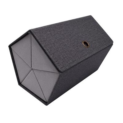 China Wholesale Good Quality Manual Leather Logo Custom Glasses Case Box High Quality Metal+ for sale