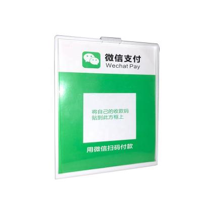 China Durable Wholesale QR Code Display Stand Table L-Type Card, Acrylic Tag Holder for sale