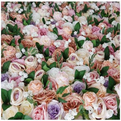 China Fashional Decor Flower Decorative Hanging Wall Cloth Flowers Backdrops For Wedding Events for sale