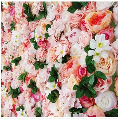 China New Design Fashional Wedding 3D Fabric Flower Back Wall Wrap Flower Decor for sale