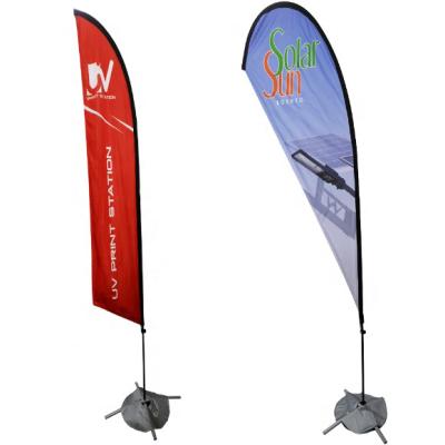 China High Quality Outdoor Advertising Fiberglass Feather Flag Custom Beach Feather Flag for sale