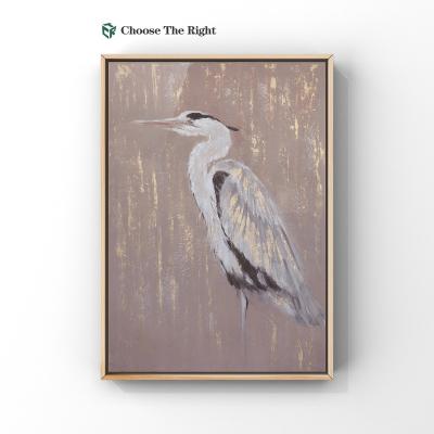 China Creative& Customized Customized Good Quality Customization Oil Painting Canvas Bird Canvas Framed Painting For Wall Hotel Art Decor for sale