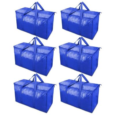 China Sustainable Heavy Duty Storage Tote For Moving Space Saving Storage Bags With Zippers Carrying Handles for sale