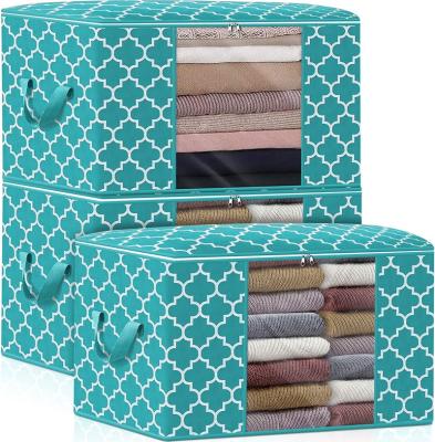 China Large Stackable Blanket Clothes Organization Bags And Storage Containers For Bedding Comforters for sale