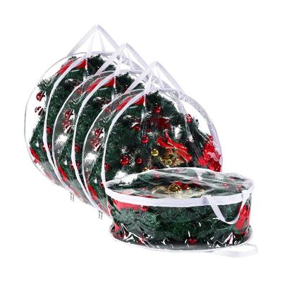 China Light Wreath Storage Container Xmas Clear Christmas for sale