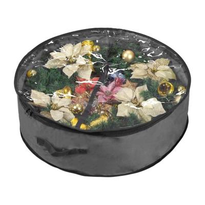 China Lightweight Garland Wreaths Container with clear top window for easy vacation storage for sale