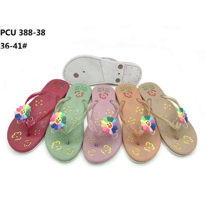 China CUSHIONING fashion herringbone slippers for women summer non-slip sandals beach cute lovely cartoon flat bottoms shoes for sale