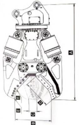 China 12T-40T Bagger Abbruchsschere Schneiden Stahlkonstruktionen Zerkleinern Abbruchsschere zu verkaufen