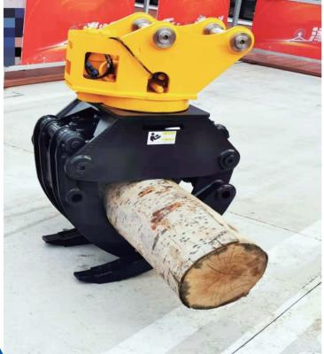 China ROTATIING LIGHT WOOD GRAPPLE Doosan DH60 log grapple Single-cylinder Grapple for sale