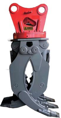 China Hydraulic 360 Rotaty Single doouble Cylinder Grapple For 5-8 12-18 18-24t 25-36t  Machanical Type Grapples for sale